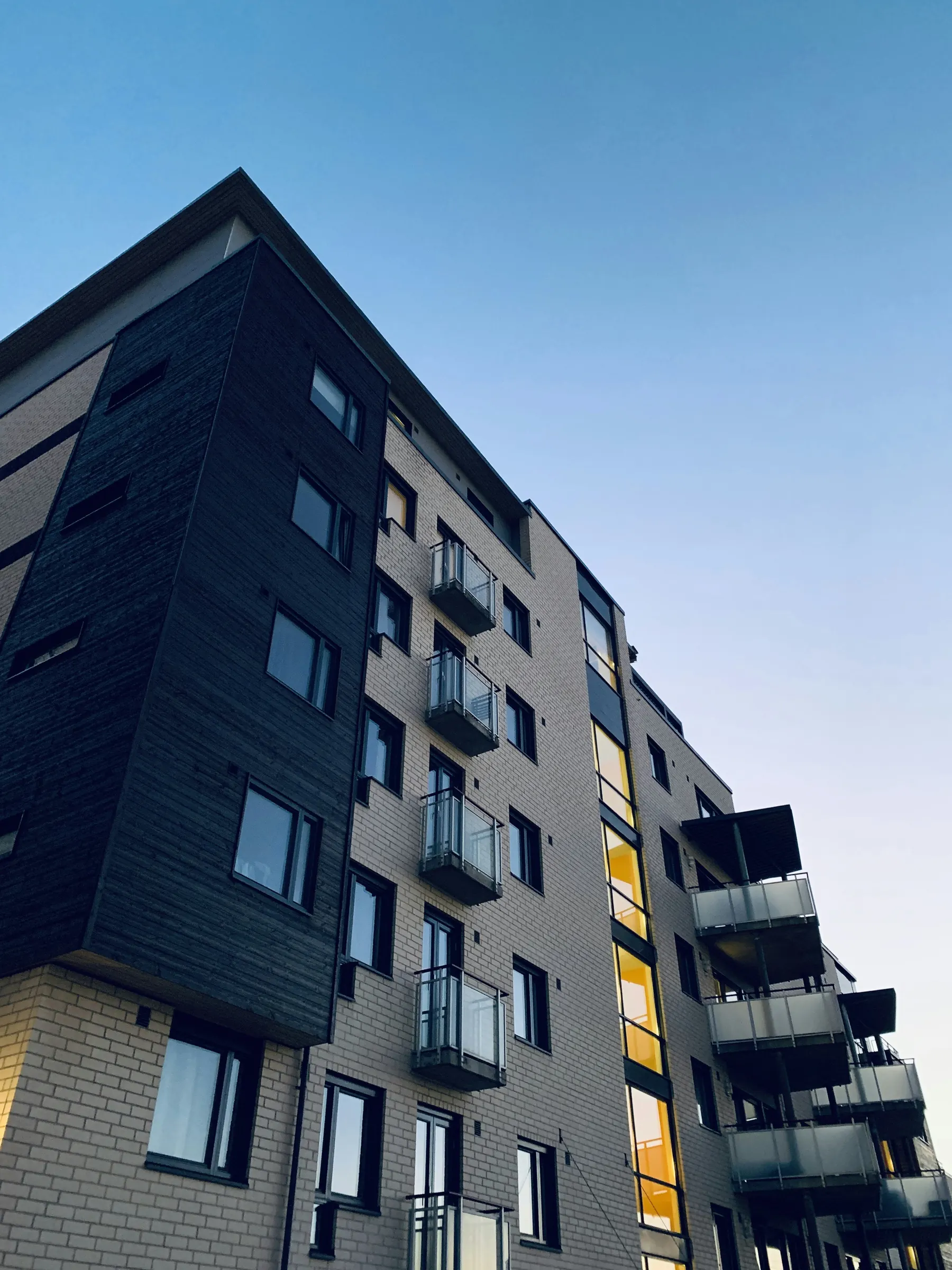 Fotografía del avance de obra del edificio